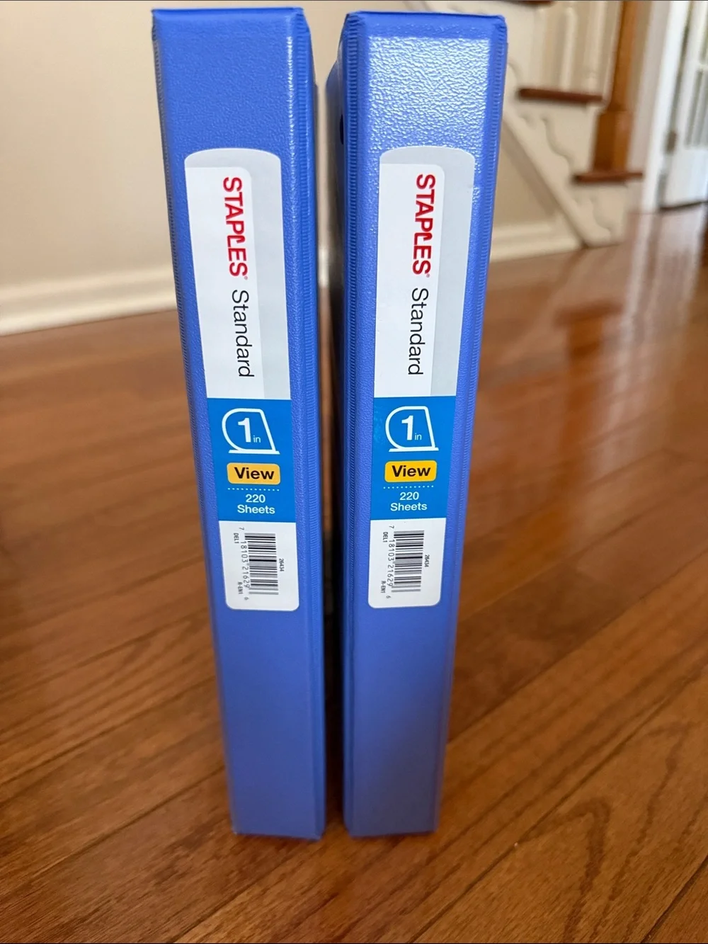Staples Blue View Binders - Set of 8 Professional Document Organizers.